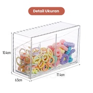 Inaso Rak Tempel Dinding Aksesoris Holder Gantung Perhiasan Tempa Kosmetik Make Up Transparan Kerja