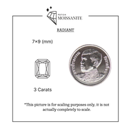 Radiant Cut Moissanite Diamond D-Color VVS1 {1ct - 8ct} - เพชรโมอีส เรเดียน/เพชรโมซาไนท์ เรเดียน {1ก