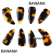 BANANA1 8PCS Guzheng Finger Picks, Plastic Tortoiseshell Transparent Blue Color Guzheng Nail Covers,