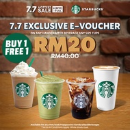 (July Campaign Special) Buy 1 Free 1 on any handcrafted beverage any size cups (6th July (8PM) - 9th