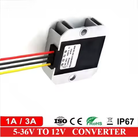 5-36V to 12V 1A 3A DC DC Voltage Regulator Power Converter 12 volt Power Supply Stabilizer 8V 12V 24