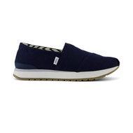 TOMS รองเท้าลำลองผู้ชาย สลิปออน รุ่น Resident Plus Navy Heritage Canvas (CF) รองเท้าลิขสิทธิ์แท้