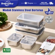Stainless Steel Lided Food Container Stainless Steel Vegetable Container Food Box Stainless Steel 30