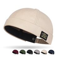 HIG 1PC Unisex Visor Brimless Docker Cap Skullcap Vintage Brimless Hat Outdoor Sailor Hats Hip Hop W