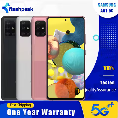 Original Samsung Galaxy A51 A516U 5G Mobile Phone 6.5" 6GB RAM 128GB ROM CellPhone Fingerprint NFC O