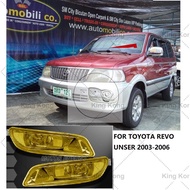 YELLOW Car front bumper fog light for Toyota REVO UNSER  2003 2004 2005 Car bumper fog lamp lights