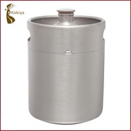 [kokiya] Stainless Steel Mini Keg  Growler Portable   Bottle  Making Tool  restaurant house kitchen 