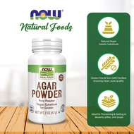 NOW Foods, Agar Pure Powder, Vegetarian Substitute for Gelatin, Gluten-free, Kosher, 2 oz (57 g)
