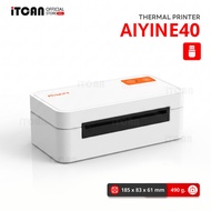 iTCAN เครื่องพิมพ์ฉลากสินค้า E40 เครื่องพิมพ์ความร้อน เครื่องปริ้นสติ๊กเกอร์ Thermal Printer