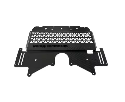 Real Dry Carbon Fiber Front Skid Plate Under Body Engine Guard with Cold Oil Base for BMW M2 G87 M3 