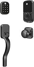 Yale Assure Lock SL - Key-Free Touchscreen with Ridgefield Handleset in Black