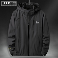JEEP SPIRIT 1941แจ็คเก็ต ESTD ของผู้ชายเสื้อกันลมกันน้ำเดินทางกลางแจ้งเสื้อแจ็คเก็ตสำหรับกิจกรรมกลาง