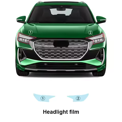 8.5mil Car Headlight Film Precut Paint Protection Film Clear Bra TPU Transparent PPF TPU for Audi Q4