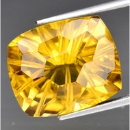 6.80ct 13x10.8mm VS Cushion Natural Yellow Quartz Gemstone, Brazil #tg23.