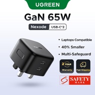 UGREEN 65W GaN Dual USB C Quick Charger Type C PD USB Charge for Huawei P40 P40 Profor iPhone 8 abov