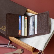 手工鴕鳥皮革卡片銀包