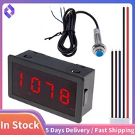 RPM Speed Meter 4 Digital LED Display Tachometer LED 4 Digital Tachometer Gauge RPM Speed Meter for 