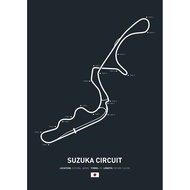 F1 Formula Grand Track Edition Rs Abstract F1 Race Car Circuit Poster Decoration Art Decor Painting 