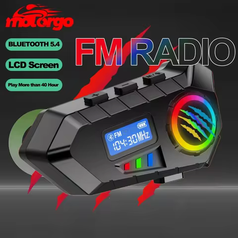 Y30 Motorcycle Helmet Bluetooth Headset Wireless Waterproof Handsfree Call Noise Reduction Earphone 