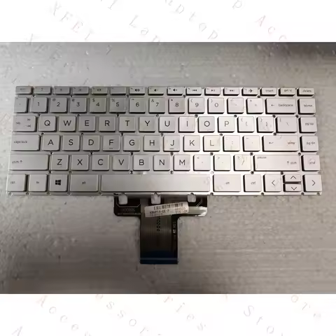 D US silver keyboard For HP 14-DG 14-DF 14m-dh 14s-DR 14-DK 14-dq 14s-dq 14-fq