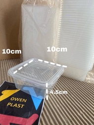100% new thinwall merek dm sq kotak kecil/kotak makan plastik 250ml 1