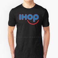 Most Liked-Happy Smile Ihop Logo Design T Shirt 100% Cotton Logo Funny Goth Ihop Meme Parody Restaur