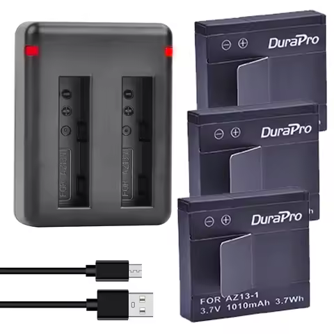 DuraPro 1010mAh AZ13-1 AZ13 1 Li-ion AZ131 Battery + Charger for Xiaomi Yi 1 XiaoYi one Action Camer