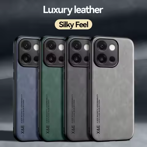 For Oneplus 13T Magnetic Case Matte Leather Cover Oneplus 15 15R Camera Shell Shockproof CellPhone F