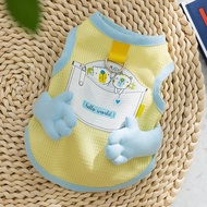 hipidog | Áo vest mùa hè mỏng cho chó nhỏ có thể kéo theo tay áo Hippie Dog Vest Polyester Fiber Cas