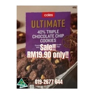 Clearance Coles Ultimate 40% Triple Chocolate Chip Cookies