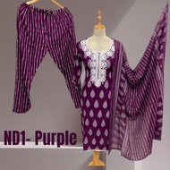 Kurtis with Pants and Duppata comes in 6 colours and Design. (Ready stock) Size M, L, XL, 2XL,3XL, 4