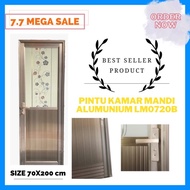 (ON) Pintu kamar mandi aluminium LM0720B / pintu kaca kamar