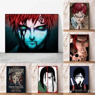 Classic Naruto Poster Japanese Anime Naruto Gaara HD Decorative Painting Canvas Painting Living Room