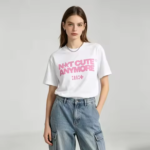 2026 Summer ILLIT Not Cute Anymore Album T Shirts ILLIT Girl Band T-shirt Korean Fashion Women Men F