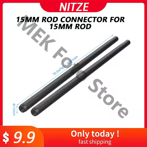 Nitze 16 Inches 15mm Aluminum Alloy Rod with M11 Female Thread 2 Pcs-R15-400/R15-300/R15-200/R15-100