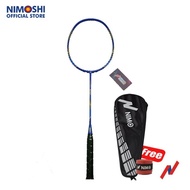 Raket Badminton Nimo Inspiron 500 + Tas &amp; Grip Pola Gelombang