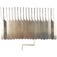 20pcs Lock Pick Rake,Beginner Rake Lock Pick Set
