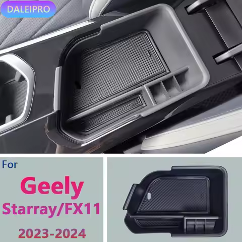 Car Armrest Box Center Console Organizer Tray For Geely Starray 2023 2024 Storage Box Holder Accesso