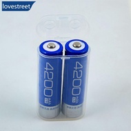 LOVESTREET Portable 18650 Battery Storage Box Hard Case Holder Rechargeable Battery Power Box 18650 