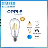 2200K/2700K OPPLE ST64-4W/6W/8W LED FILAMENT BULB