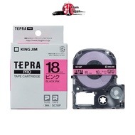 King Jim Tape Cartridge Tepra PRO 18mm SC18P Pink