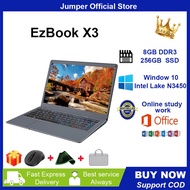 【รับประกัน 1 ปี พร้อมคีย์บอร์ดภาษาไทย Jumper EZBook X3 13.3 นิ้ว Intel Lake N3350 128GB 256GB SSD แรม 8GB พร้อมกล้องเว็บแคม สําหรับนักเรียน สํานักงาน โรงเรียน