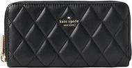 Kate Spade Carey Quilted Leather Large Continential Wallet (Black), Black, Continental Wallet
