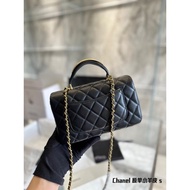 2025 Mini CF6 Ch@n3lll 22B Gold Label Handle Handcarry Chain Bag
