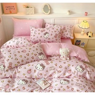 Bed Sheet Set || Kitty Pattern Duvet Items !!️