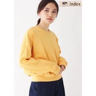 【喵鼓打】現貨 日本進口 index 服飾 長袖上衣 長袖衣服 M號 黃色