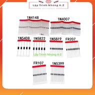 [Embedded Programming A-Z][G4] Diode 1N4148 1N4007 1N5819 1N5399 FR107 FR207 1N5408 1N5822 Assorted
