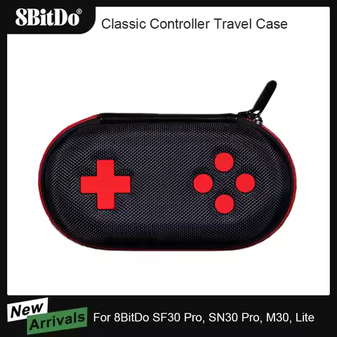 8BitDo Classic Controller Travel Case Protective Bag for SF30 Pro/ SN30 Pro/ M30/ Lite Gamepad