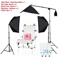 SHOOTING TABLE 60X130 SET 155 WATT Product Photography 60*130cm
