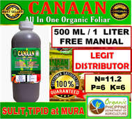 CANAAN NANO FOLIAR ALL IN ONE LIQUID ORGANIC FERTILIZER - 1 LITER AND 500ML